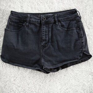 𝅺Bullhead Denim Super High Rise Black Jean Shorts